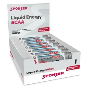SPONSER ENERGY-GEL LIQUID ENERGY BCAA 70G Strawberry-Banana 1 Box (18 Tuben)