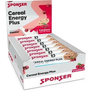 Sponser Cereal Energy Plus Energieriegel Cranberry-1 Box (15 Stück)
