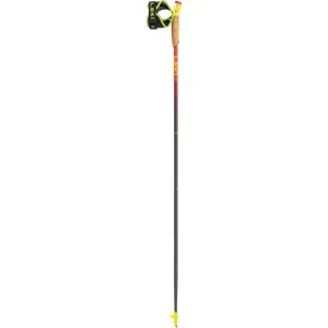 LEKI VERTICAL K Fixlängen-Trailrunningstöcke 2022 Unisex naturalcarbon-bright red 130cm