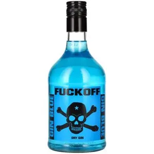 Fuckoff vodka, liqueurs & more Fuckoff GIN BLUE Dry Gin 40% Vol. 0,7l