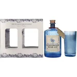 Drumshanbo Gunpowder Irish Gin 43% Vol. 0,7l in Geschenkbox mit Glas