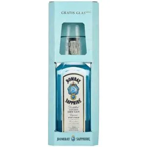 Bombay Gin Bombay SAPPHIRE London Dry Gin 40% Vol. 0,7l in Geschenkbox mit Glas