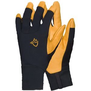 Norrona Atmungsaktive Handschuhe aus GORE-TEX Lyngen Windstopper Leather Gloves Caviar Black für Herren aus Leder Größe S schwarz
