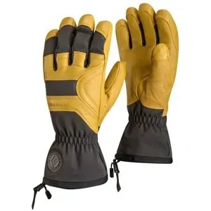 Black Diamond Leder Handschuhe aus PrimaLoft® Patrol Gloves Beeswax für Herren aus Leder Größe S Gelb