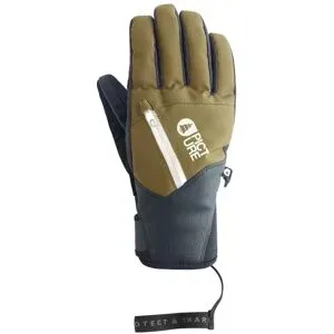 Picture Organic Clothing Wasserfeste und atmungsaktive Handschuhe Kakisa Gloves Tobacco für Damen Größe 7 Khaki