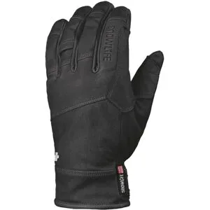 Snowlife Wasserfeste Leder Handschuhe Spirit Leather DT Glove Black für Herren aus Leder Größe S schwarz