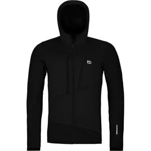 Ortovox Polaire à capuche en laine de mérinos Fleece Grid Hoody M Black Raven für Herren aus Wolle Größe M schwarz