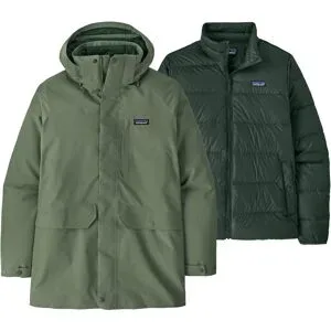 Patagonia Parka chaude et imperméable M's Tres 3-in-1 Parka Old Growth Green für Herren Größe S Khaki