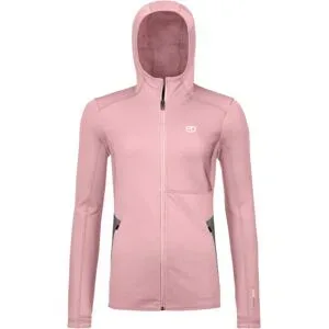 Ortovox Polaire résistante et respirante Fleece Hoody W Dawn Rose für Damen aus Wolle Größe S Rosa