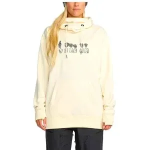 Volcom Wasserabweisendes Sweatshirt mit Kapuze Riding Hydro P/O W Bone für Damen Größe S Beige