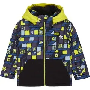 Quiksilver Ski/Snowboardjacke Little Mission Kids Jacket 3D Checker Yellow Plum  Kindergröße 4-5 Jahre Gelb