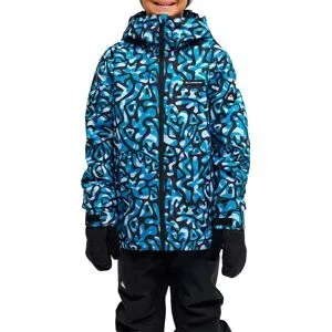 Quiksilver Veste de ski/snowboard Mission Printed Youth Jacket Bubble Form Kids Seaport  Kindergröße 8 Jahre Blau