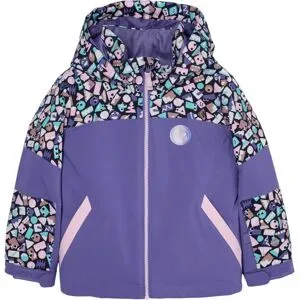 Roxy Veste de ski imperméable Snowy Tale Jacket True Black Frosty Friends  Kindergröße 4-5 Jahre Rosa