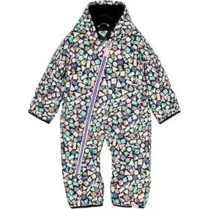 Roxy Combinaison de ski Rose Jumpsuit True Black Frosty Friends  Kindergröße 6-12 Monate Violett
