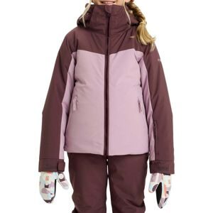 Roxy Skijacke Free Jet Block Girl Jacket Discreet Mauve  Kindergröße 12 Jahre Bordeaux