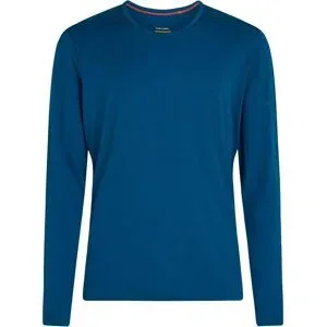 Icebreaker Unterwäsche aus Merinowolle M Merino 200 Oasis LS Crewe Atlantis für Herren aus Wolle Größe M Blau