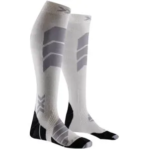 X-Socks Skisocken aus Kaschmir Ski Perform Cashmere OTC White/Grey für Herren Größe 39-41 Grau