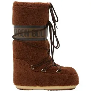 Moonboot Schneestiefel &ndash; Unisex &ndash; Icon Fleece Moon Boot Icon Fleece Brown  Größe 31-34 Braun