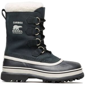 Sorel Après-skis chauds et imperméables Caribou Black/Stone für Damen aus Leder Größe 41 schwarz