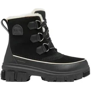 Sorel Wasserfeste und isolierende Stiefel für den Winter Torino V WP W Black Fawn für Damen aus Leder Größe 39,5 schwarz