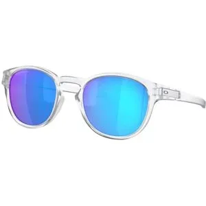 Oakley Polarisierte Sonnenbrillen Latch Matte Clear Prizm Sapphire Polarized  Weiß