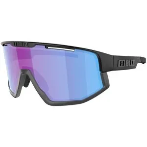 Bliz Vielseitige Sonnenbrille Vision Matt Black Nano Optics Nordic Light Begonia Violet W Blue Multi  schwarz