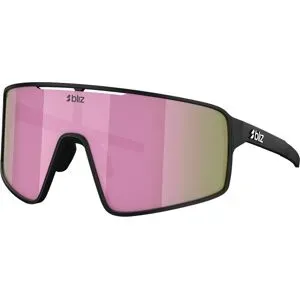 Bliz Robuste und leichte Sonnenbrille P001S Matt Black Brown w Pink Mirror  schwarz