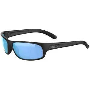 Bollé Sonnenbrille Anaconda Black Matte Sky Blue Polarized  aus Wolle schwarz