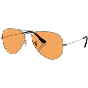 Rayban Sonnenbrille Aviator Large Metal Gunmetal  Grau