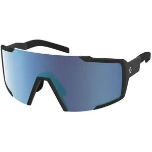 Scott Sonnenbrille Shield Black Amp Beryl Blue Chrome S3  schwarz