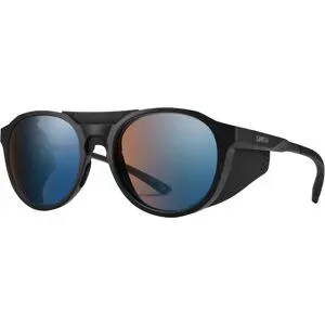 Smith Photochromatische Sonnenbrille Venture Matte Black ChromaPop Glacier Photochromic Copper Blue Mirror  schwarz