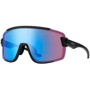 Smith Sonnenbrille Wildcat Matte Black ChromaPop Low Light Rose Blue Mirror  schwarz
