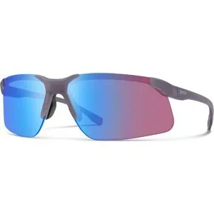 Smith Sonnenbrille Cipher Matte Meteorite Crystal ChromaPop Low Light Rose Blue Mirror  Bordeaux