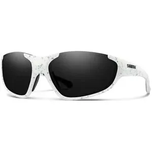 Smith Sonnenbrille Sliders Snow White ChromaPop Black  Weiß