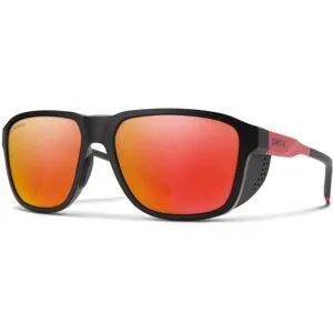 Smith Sonnenbrille Embark Tnf Matte Black / Horizon Red Chromapop Polarized Red Mirror  schwarz