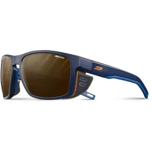Julbo Sonnenbrille Shield Bleu Foncé/Orange Reactiv 2-4 Polarized  Blau