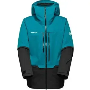 Mammut Freeride Jacke Haldigrat HS Hooded Jacket Men Deep Teal Black für Herren Größe S Blau