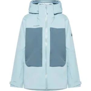 Mammut Veste 3 couches légère et imperméable Skintrack HS Hooded Jacket Women Nebla Strata für Damen Größe M Grau