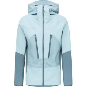 Mammut Veste de montagne hybride résistante Aenergy Pro SO Hybrid Hooded Jacket Men Nebla Strata für Herren aus Softshell Größe M Grau