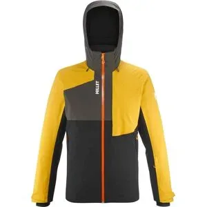Millet Atmungsaktive und wasserdichte Skijacke Atna Peak Jkt M Black/Safran für Herren Größe L schwarz