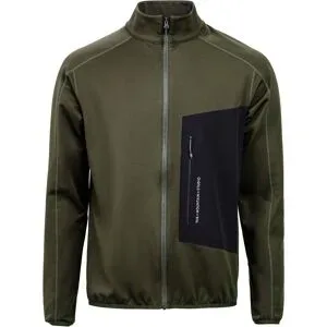 Studio Technisches Fleece &ndash; Herren &ndash; Tecno Grid Fleece T-Neck Tecno Grid Fleece T-Neck Forest Green für Herren Größe S