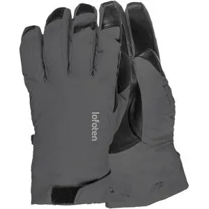 Norrona Skihandschuhe aus PrimaLoft® Lofoten Dri1 Primaloft170 Short Gloves Phantom für Herren aus Leder Größe S Grau