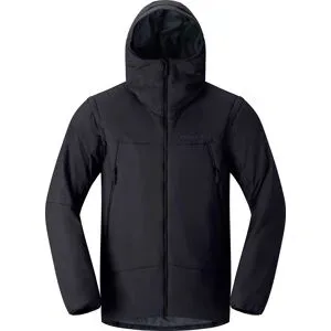 Norrona Warme Daunenjacke mit abnehmbaren Ärmeln ? Herren ? Møre Thermo60 Aero100 Jacket More Thermo60 Aero200 Jacket M Caviar Black für Herren -
