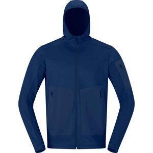 Norrona Isolierender und atmungsaktiver Fleece Falketind Warm2 Stretch Hood M'S Indigo Night für Herren Größe L Navy blau