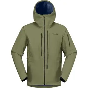 Norrona Wetterschutzjacke aus GORE-TEX® PRO Lofoten Gore-Tex Pro Jacket M Deep Lichen Green für Herren Größe L Khaki