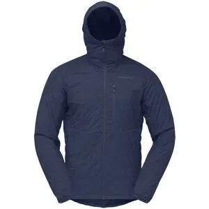 Norrona Isolierende und atmungsaktive Jacke Lyngen Alpha100 Zip Hood M's Indigo Night für Herren Größe S Navy blau