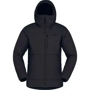 Norrona Veste de ski/snowboard en PrimaLoft® Tamok Thermo80 Zip Hood M Caviar Black für Herren aus Nylon Größe L schwarz
