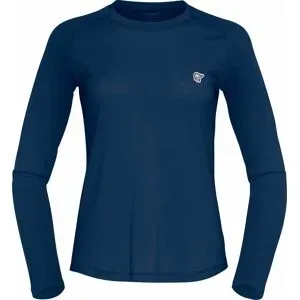 Norrona Thermounterhemd aus Merinowolle Femund PureUll Long Sleeve W Indigo Night für Damen aus Wolle Größe S Navy blau
