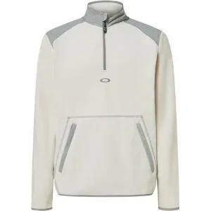 Oakley Technisches Fleece mit Kragen mit Reißverschluss Butter Tech Fleece Mist Cement für Herren Größe XL Grau