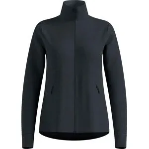 Odlo Fleecejacke mit Reißverschluss &ndash; Damen / Frau Essential Grid Fleece Mid Layer Full Zip Essential Grid Fleece W Black Melange für Damen